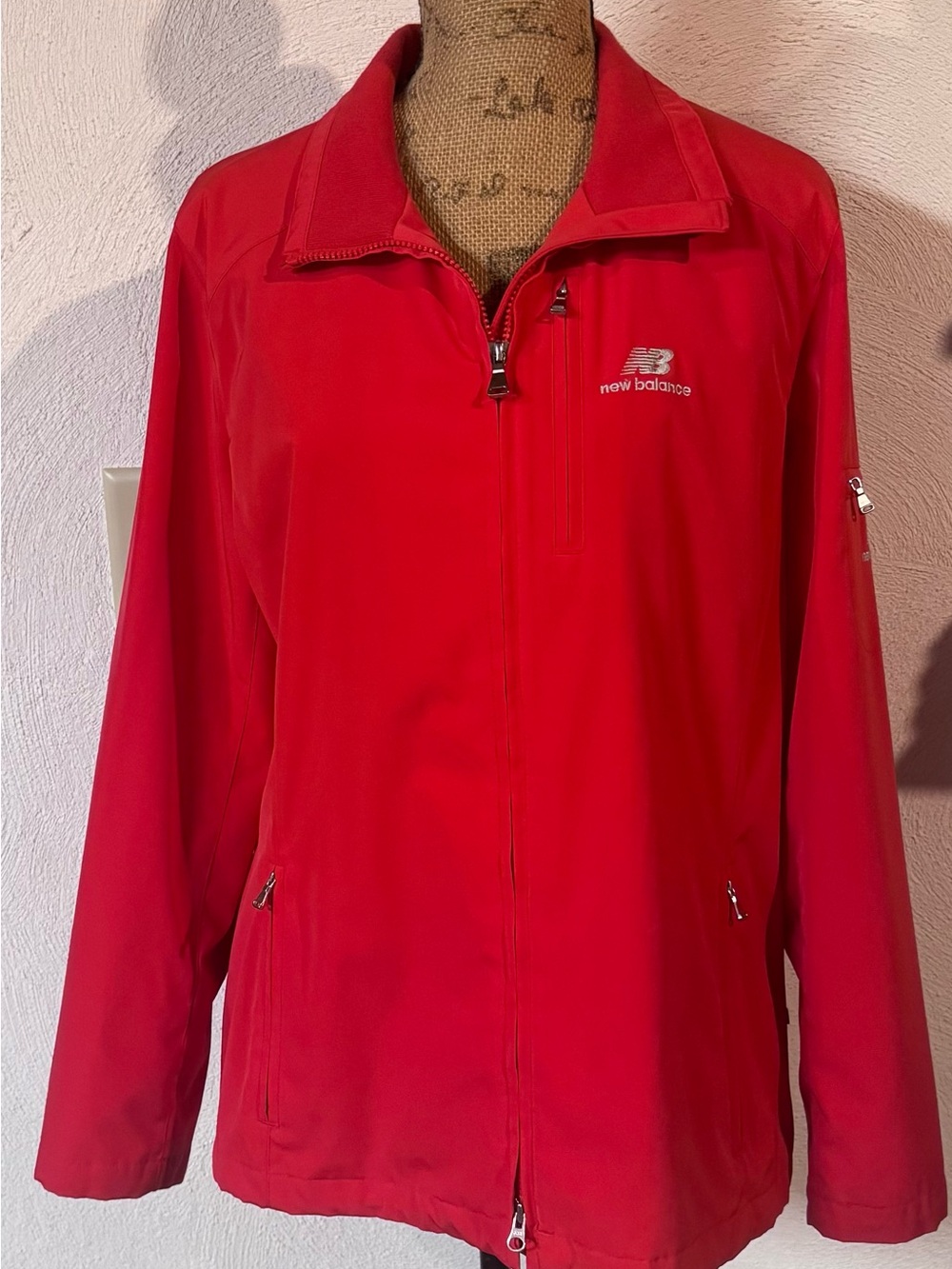 NWOT New Balance Women’s Bright Red Full-Zip Utility Jacket